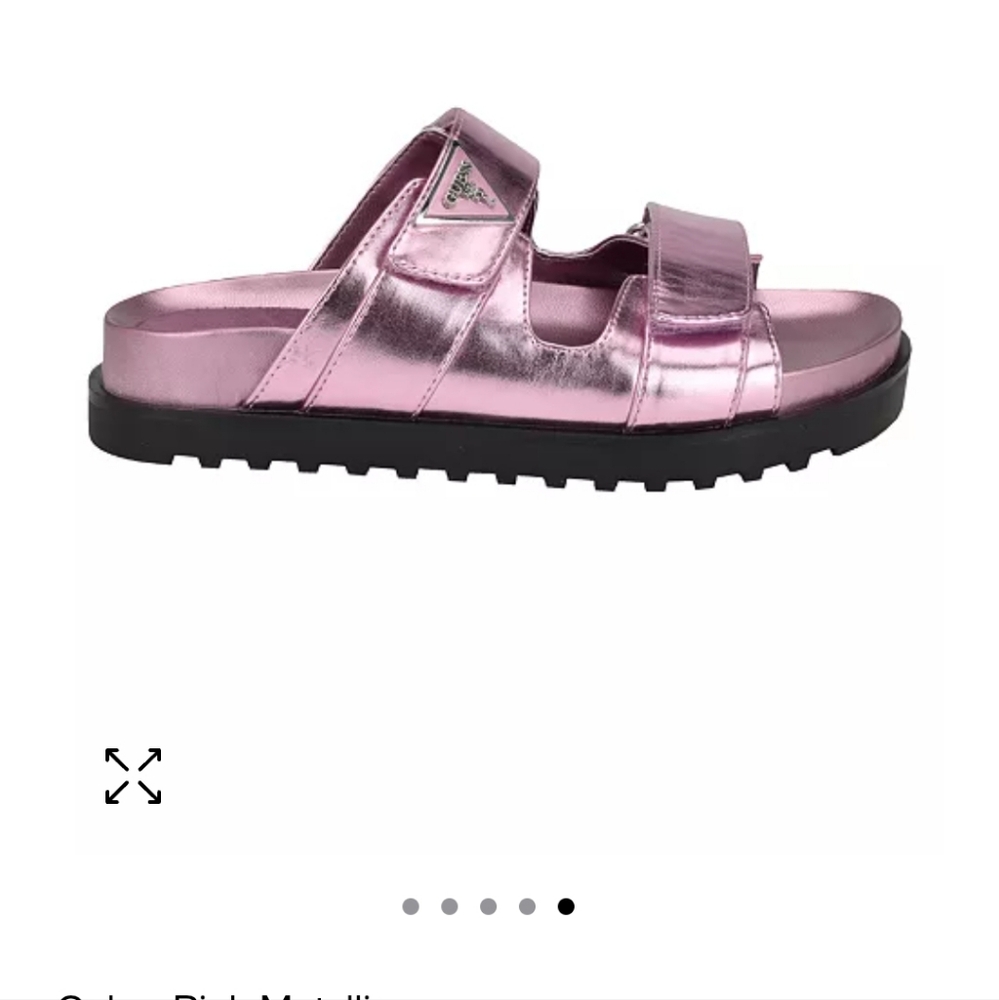 Guess Purple Sandals with Adjustable Straps